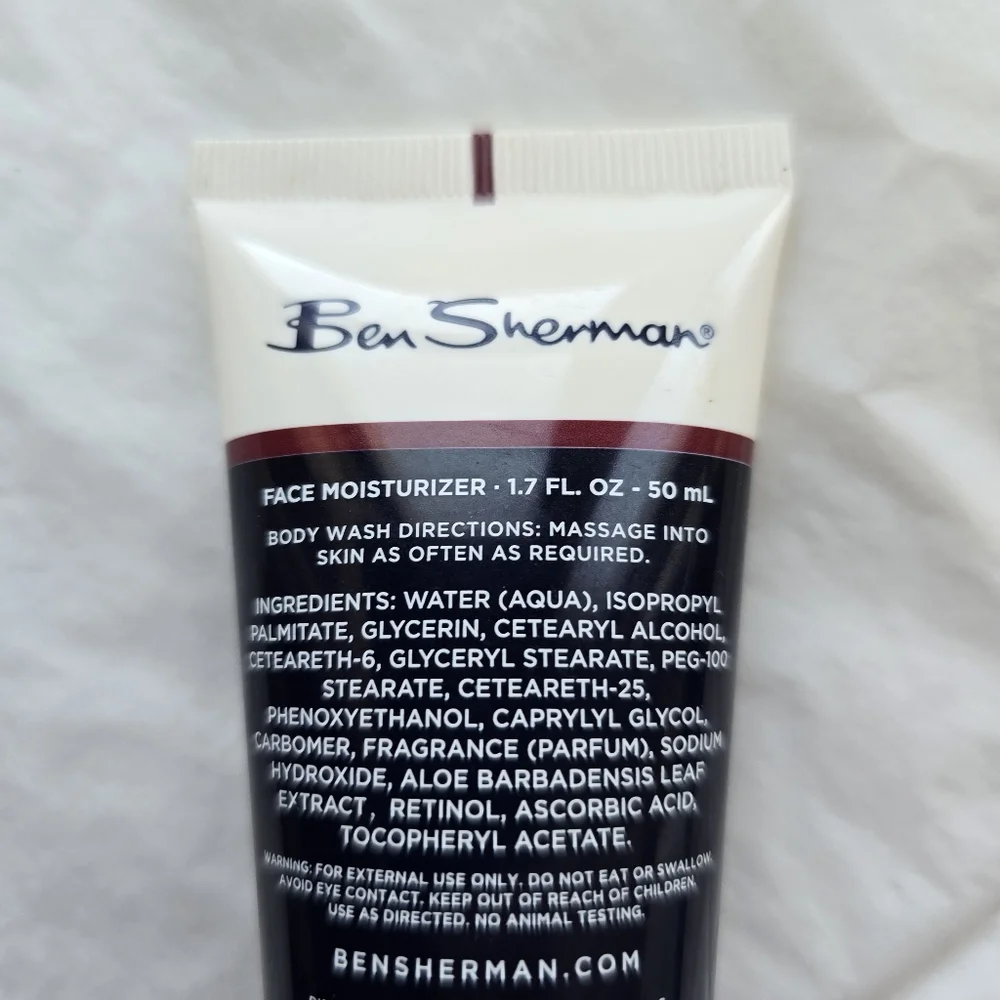🍒 5/$20 new Ben Sherman Face Moisturizer for Men Citrus Mint Scented w Vitamins